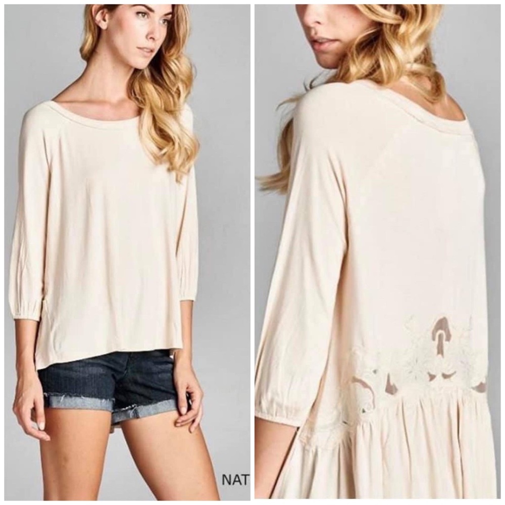 🌻NWT Oddi lace back top. Size Medium.🌻